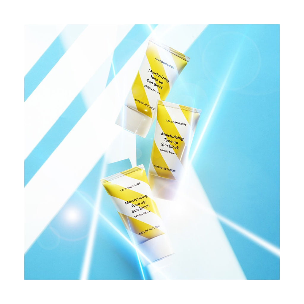 NATURE REPUBLIC California Aloe Tone Up Sun Block SPF50+ 57ml twin pack