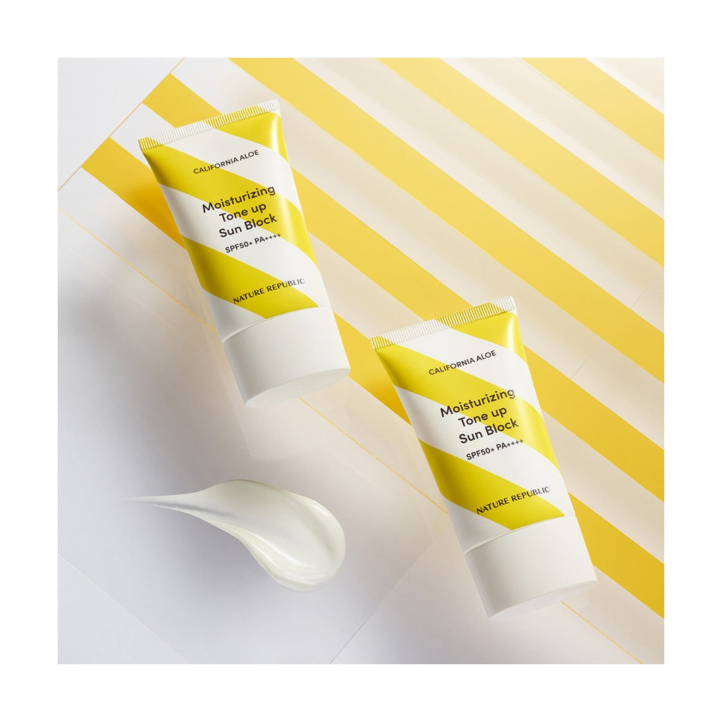 NATURE REPUBLIC California Aloe Tone Up Sun Block SPF50+ 57ml twin pack
