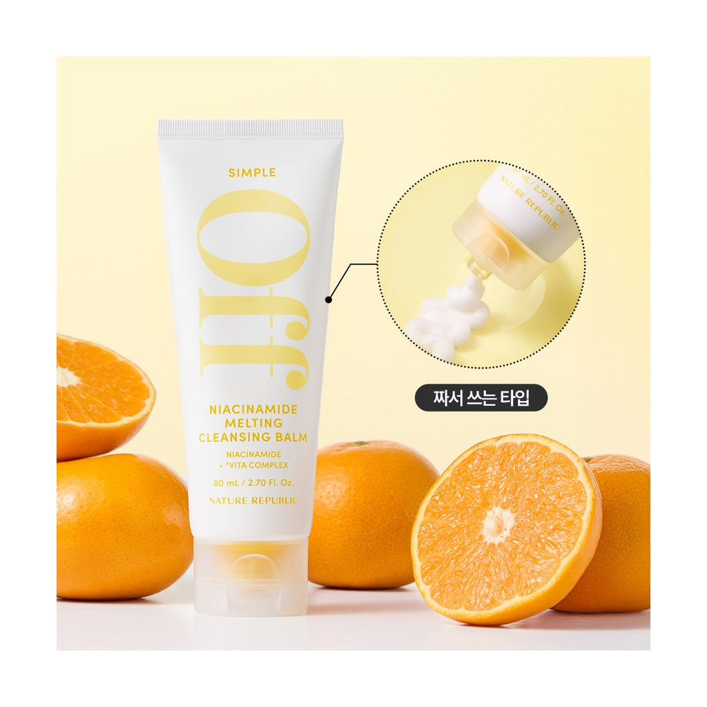 NATURE REPUBLIC Simple Off Niacinamide Melting Cleansing Balm 80ml tube