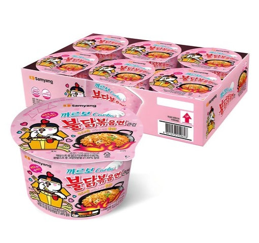 6 x Samyang Buldak Carbonara Big Cup Ramen (105g) from Korea