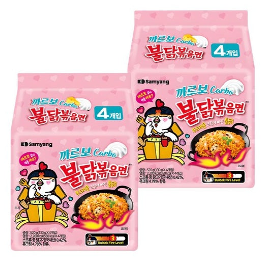 8 x Samyang Buldak Carbonara 130g from Korea