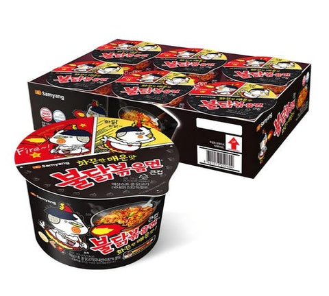 6 x Samyang Buldak Hot Chicken Flavor Ramen (105g Cup) from Korea