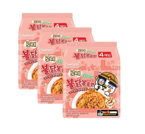 12 x Samyang Buldak Rose Chicken Ramen (140g) from Korea