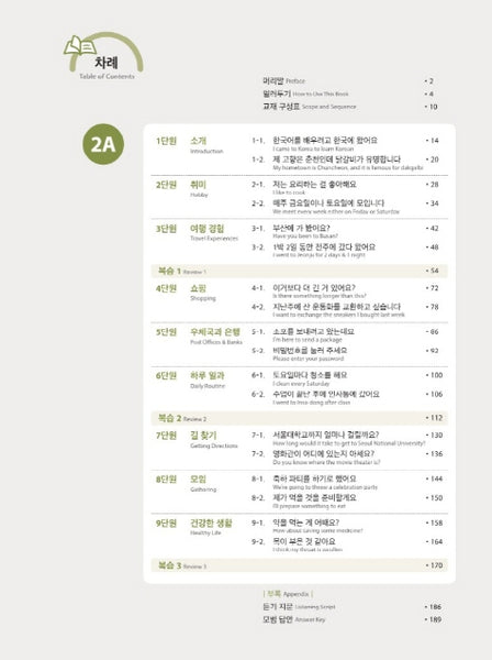 Seoul National University Korean Plus 2A Workbook from Korea