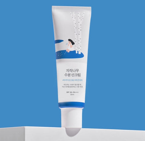 4 x ROUND LAB Birch Sap Moisturizing Sun Cream 50ml (SPF 50+,PA++++) from Korea