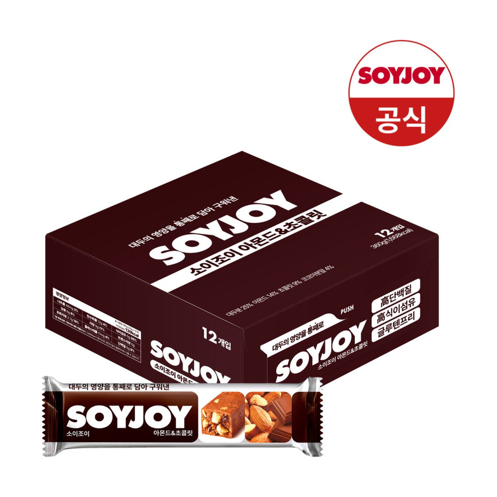 SOYJOY Almond & Chocolate soy bar 30g box of 12