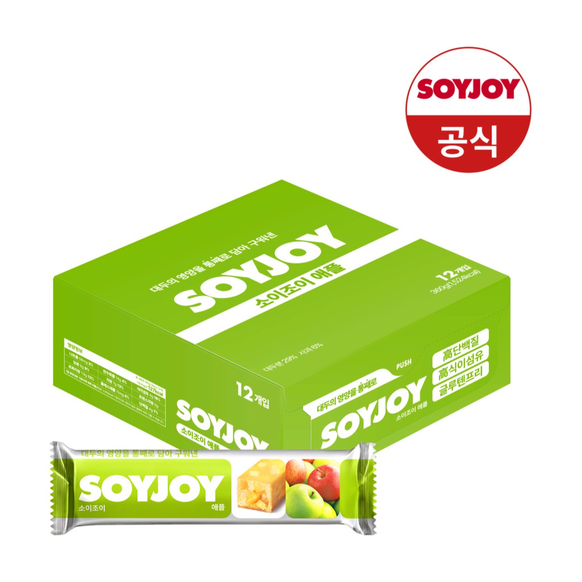 SOYJOY Apple soy bar 30g box of 12