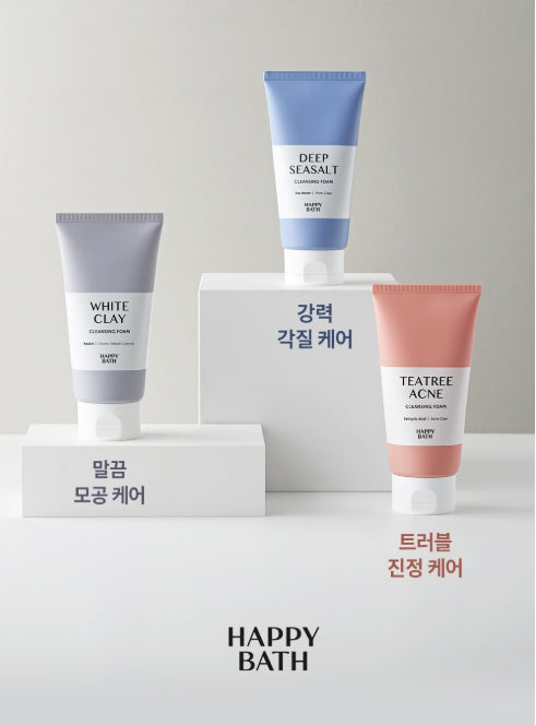 2 x HAPPY BATH Tea Tree Acne Cleansing Foam 150g from Korea by HAPPY BATH