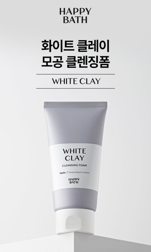 2 x HAPPY BATH White Clay Cleansing Foam 150g from Korea by HAPPY BATH