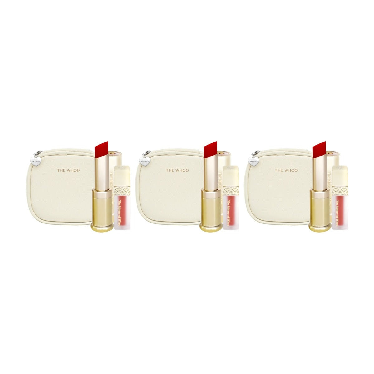 3 x The History of Whoo Gongjinhyang:Mi Glow Lip Balm Wine Red Set (3 Items) Sep. 2026 from Korea by The History of Whoo