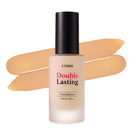 ETUDE Double Lasting Foundation, SPF35 PA++, 12 Colours from Korea by ETUDE