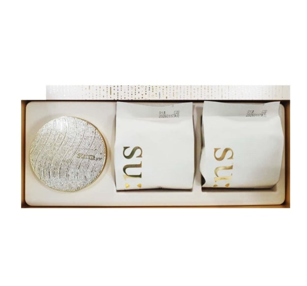 Su:m37 LosecSumma Elixir Golden Cushion #1 April 2025 Set (3 Items) + Pouches (60ea) from Korea by Su:m37