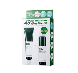 NATURE REPUBLIC Green Derma Mild Cica Cream + Big Toner Set (2 Items) from Korea