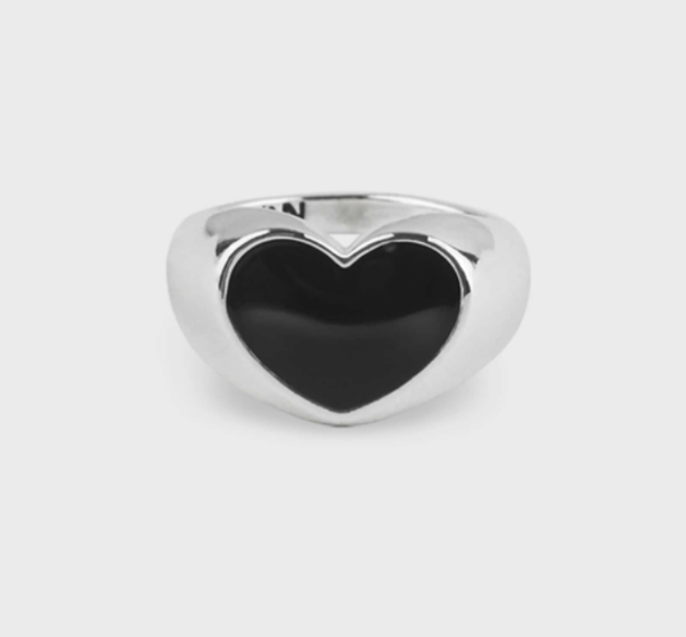 Nonenon Black Love Rring #Celebrity Accessory #BLACKPINK-ROSE #TAEYEON #RED VELVET-JOY from Korea_H1 by Nonenon