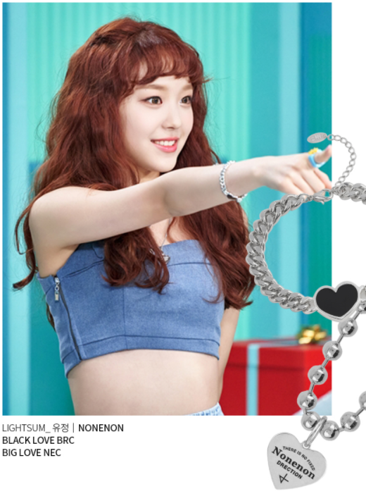 Nonenon Black Love Brc #Celebrity Accessory #NCT-RENJUN #NCT-CHENLE #LIGHTSUM-YUJEONG from Korea_H1 by Nonenon