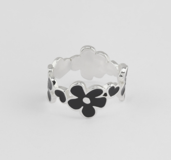 Nonenon Bloom Patch Ring(SILVER)_#Celebrity Accessory #(G)I-DLE-MIYEON #RED VELVET-SEULGI #CIIPHER-WON from Korea_H1 by Nonenon