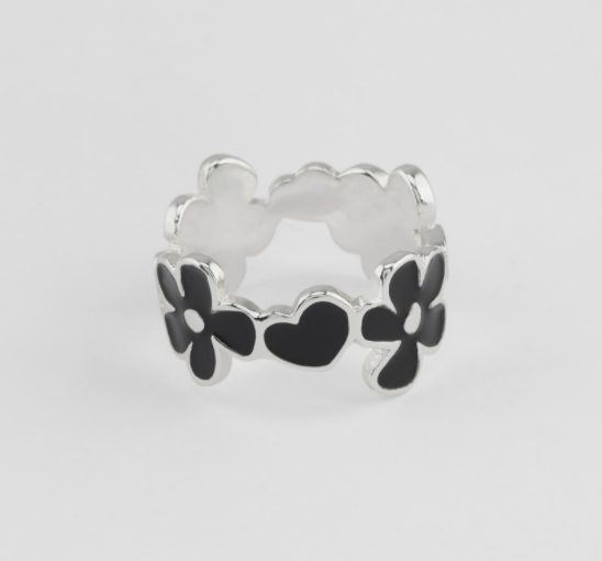 Nonenon Bloom Patch Ring(SILVER)_#Celebrity Accessory #(G)I-DLE-MIYEON #RED VELVET-SEULGI #CIIPHER-WON from Korea_H1 by Nonenon