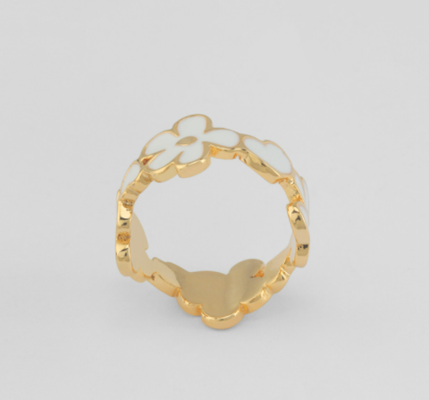 Nonenon Bloom Patch Ring(GOLD) #Celebrity Accessory #Ahn So-hee(Actress) #Han Sung-min(Model) from Korea_H1