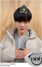 Nonenon Black Smile Ring #Celebrity Accessory #Girls` Generation-Hyoyeon #Weekly #Monsta X-Minhyuk #Minsi Go(Actress) from Korea_H1 by Nonenon