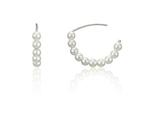roaju Silver Pearl Hook Earring_Celebrity Accessory #Shin mina in K-Drama 'Hometown Cha-Cha-Cha' from Korea_H1 by roaju