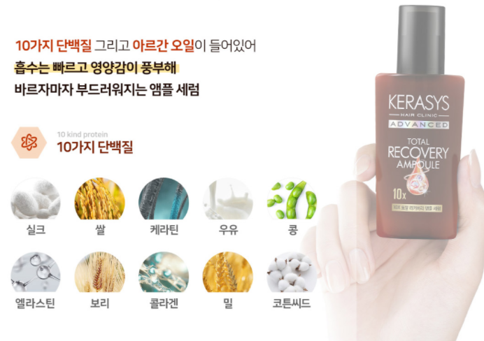 2 x Kerasys Advanced Total Recovery Ampoule Serum 80ml from Korea #Hair Clinic_H by Kerasys