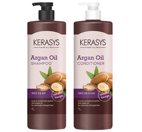 Kerasys Argan Oil Shampoo & Conditioner 1000ml from Korea_H