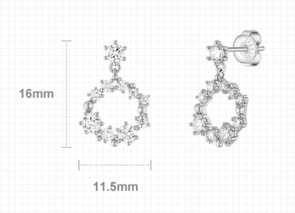 J.ESTINA J.Blanc Earring #Celebrity Accessory #IU from Korea _H1 by J.ESTINA