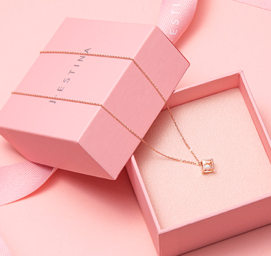 J.ESTINA J CUBE Necklace #Celebrity Accessory #IU from Korea _H1 by J.ESTINA