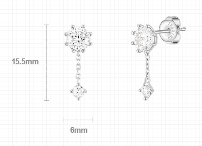 J.ESTINA Whitemond Earring #Celebrity Accessory #IU from Korea _H1 by J.ESTINA
