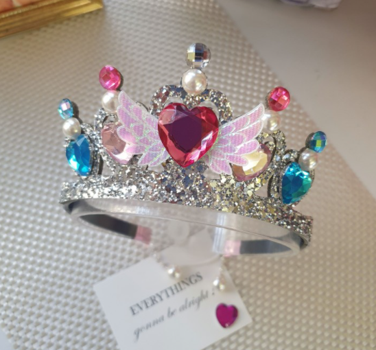 Janiffer Style [For Kids] 2 x Heart Angel Crown Headband #Birthday Accessory #Party Accessory #Princess Crown #Kids gift from Korea_H1 by Janiffer Style