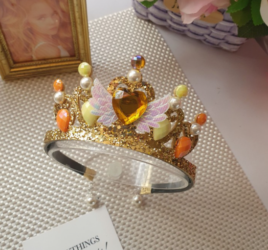 Janiffer Style [For Kids] 2 x Heart Angel Crown Headband #Birthday Accessory #Party Accessory #Princess Crown #Kids gift from Korea_H1 by Janiffer Style
