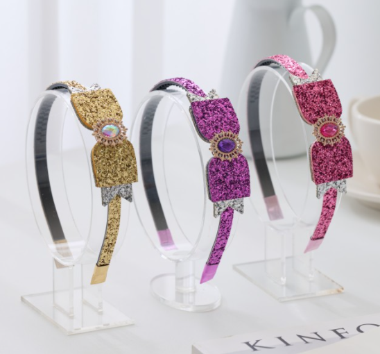 Janiffer Style [For Kids] 3 x Twinkle Ribbon Headband #Birthday Accessory #Party Accessory #Princess Ribbon #Kids gift from Korea_H1 by Janiffer Style