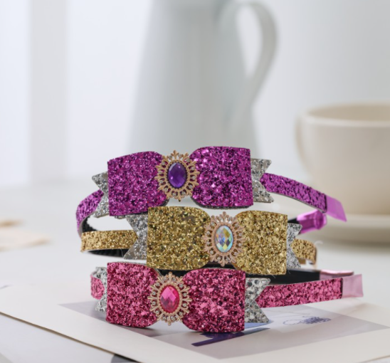 Janiffer Style [For Kids] 3 x Twinkle Ribbon Headband #Birthday Accessory #Party Accessory #Princess Ribbon #Kids gift from Korea_H1 by Janiffer Style