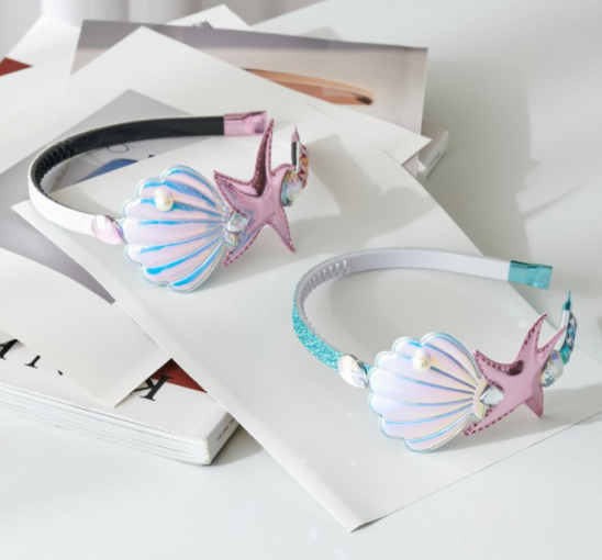 Janiffer Style [For Kids] 2 x The Little Mermaid Headband #Birthday Accessory #Party Accessory #Daily Headband #Kids gift from Korea_H1 by Janiffer Style