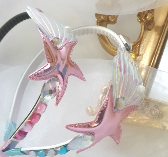 Janiffer Style [For Kids] 2 x The Little Mermaid Headband #Birthday Accessory #Party Accessory #Daily Headband #Kids gift from Korea_H1 by Janiffer Style