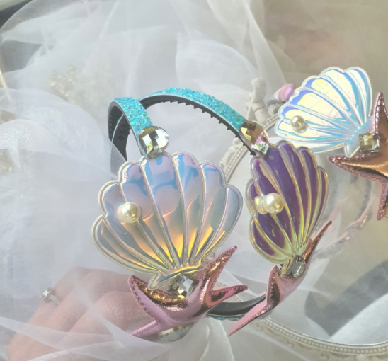 Janiffer Style [For Kids] 2 x The Little Mermaid Headband #Birthday Accessory #Party Accessory #Daily Headband #Kids gift from Korea_H1 by Janiffer Style
