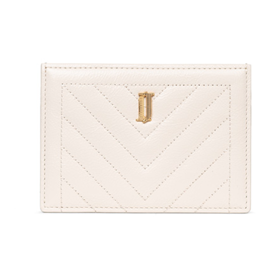 J.ESTINA Joelle Quilting Leather Card Case (White) from Korea _H1