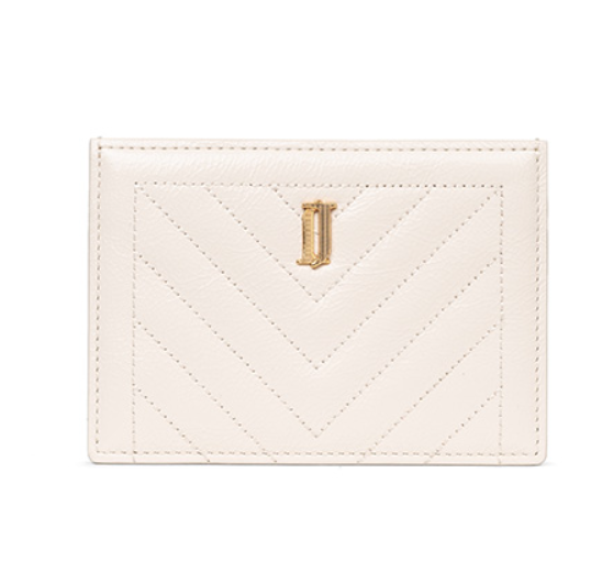 J.ESTINA Joelle Quilting Leather Card Case (White) from Korea _H1 by J.ESTINA