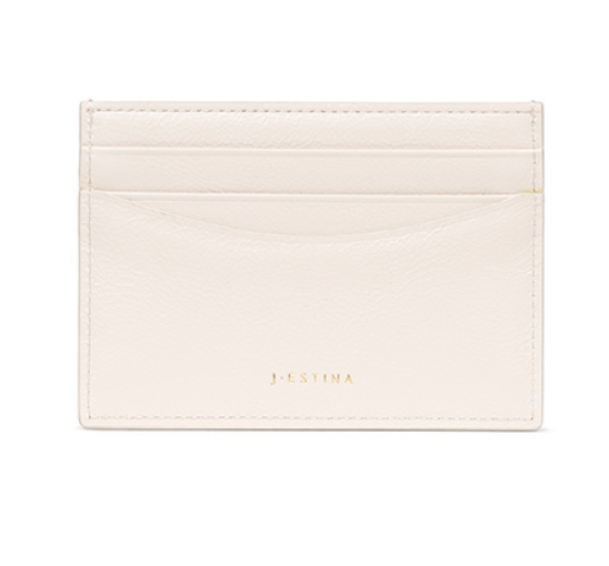 J.ESTINA Joelle Quilting Leather Card Case (White) from Korea _H1 by J.ESTINA