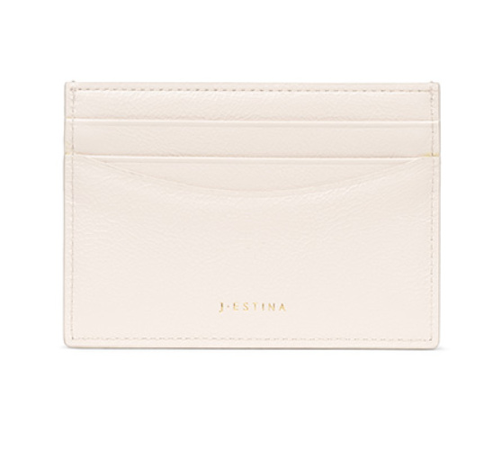 J.ESTINA Joelle Quilting Leather Card Case (White) from Korea _H1