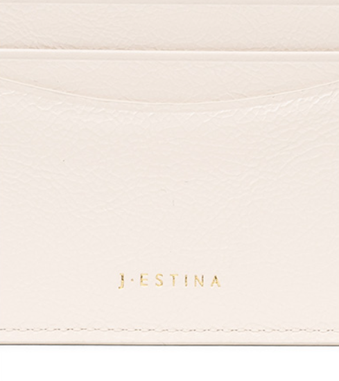 J.ESTINA Joelle Quilting Leather Card Case (White) from Korea _H1 by J.ESTINA