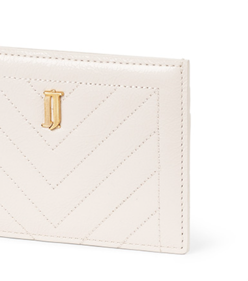 J.ESTINA Joelle Quilting Leather Card Case (White) from Korea _H1 by J.ESTINA