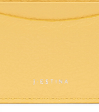 J.ESTINA Joelle Quilting Leather Card Case (Yellow) from Korea _H1 by J.ESTINA