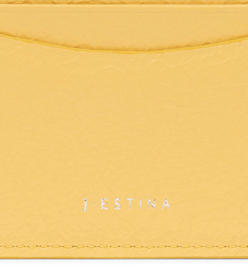 J.ESTINA Joelle Quilting Leather Card Case (Yellow) from Korea _H1 by J.ESTINA