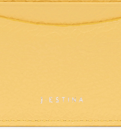 J.ESTINA Joelle Quilting Leather Card Case (Yellow) from Korea _H1