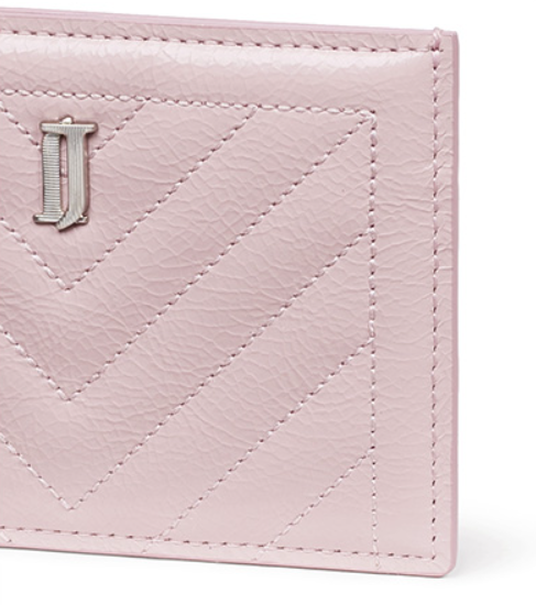 J.ESTINA Joelle Quilting Leather Card Case (Lilac) from Korea _H1 by J.ESTINA