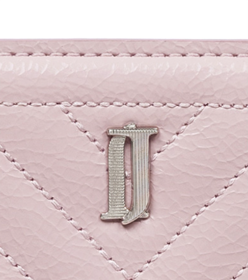 J.ESTINA Joelle Quilting Leather Card Case (Lilac) from Korea _H1 by J.ESTINA