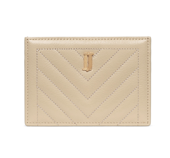 J.ESTINA Joelle Quilting Leather Card Case (Beige) from Korea _H1 by J.ESTINA