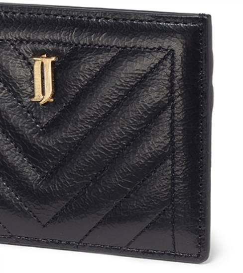 J.ESTINA Joelle Quilting Leather Card Case (Black) from Korea _H1 by J.ESTINA