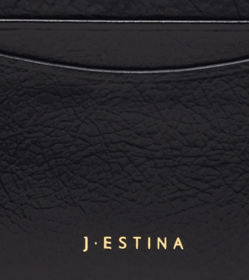 J.ESTINA Joelle Quilting Leather Card Case (Black) from Korea _H1